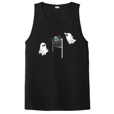 Funny Volleyball Halloween Ghost Volleyball Sports Lovers PosiCharge Competitor Tank