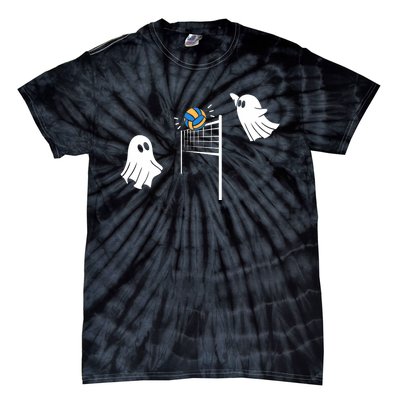 Funny Volleyball Halloween Ghost Volleyball Sports Lovers Tie-Dye T-Shirt