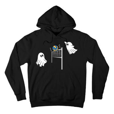 Funny Volleyball Halloween Ghost Volleyball Sports Lovers Tall Hoodie