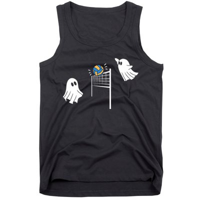 Funny Volleyball Halloween Ghost Volleyball Sports Lovers Tank Top