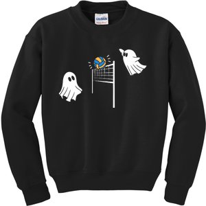 Funny Volleyball Halloween Ghost Volleyball Sports Lovers Kids Sweatshirt