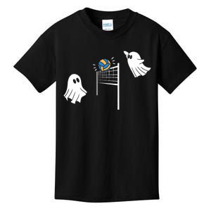 Funny Volleyball Halloween Ghost Volleyball Sports Lovers Kids T-Shirt