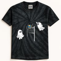 Funny Volleyball Halloween Ghost Volleyball Sports Lovers Kids Tie-Dye T-Shirt