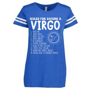 Funny Virgo Horoscope Rules For Dating A Virgo Zodiac Gift Enza Ladies Jersey Football T-Shirt