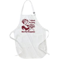 Funny Vintage Housewife I Baked You Some Shut The Fucupcakes Full-Length Apron With Pockets