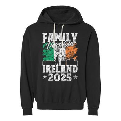 Family Vacation Ireland 2025 Beach Summer Vacation Garment-Dyed Fleece Hoodie