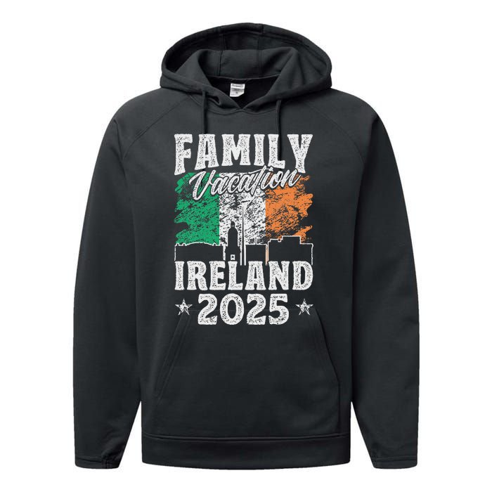 Family Vacation Ireland 2025 Beach Summer Vacation Performance Fleece Hoodie