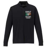 Family Vacation Ireland 2025 Beach Summer Vacation Performance Long Sleeve Polo