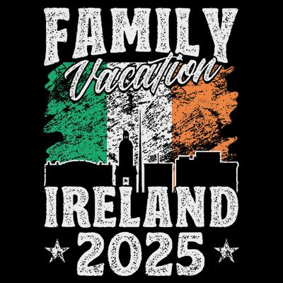 Family Vacation Ireland 2025 Beach Summer Vacation T-Shirt