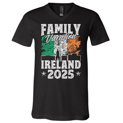 Family Vacation Ireland 2025 Beach Summer Vacation V-Neck T-Shirt