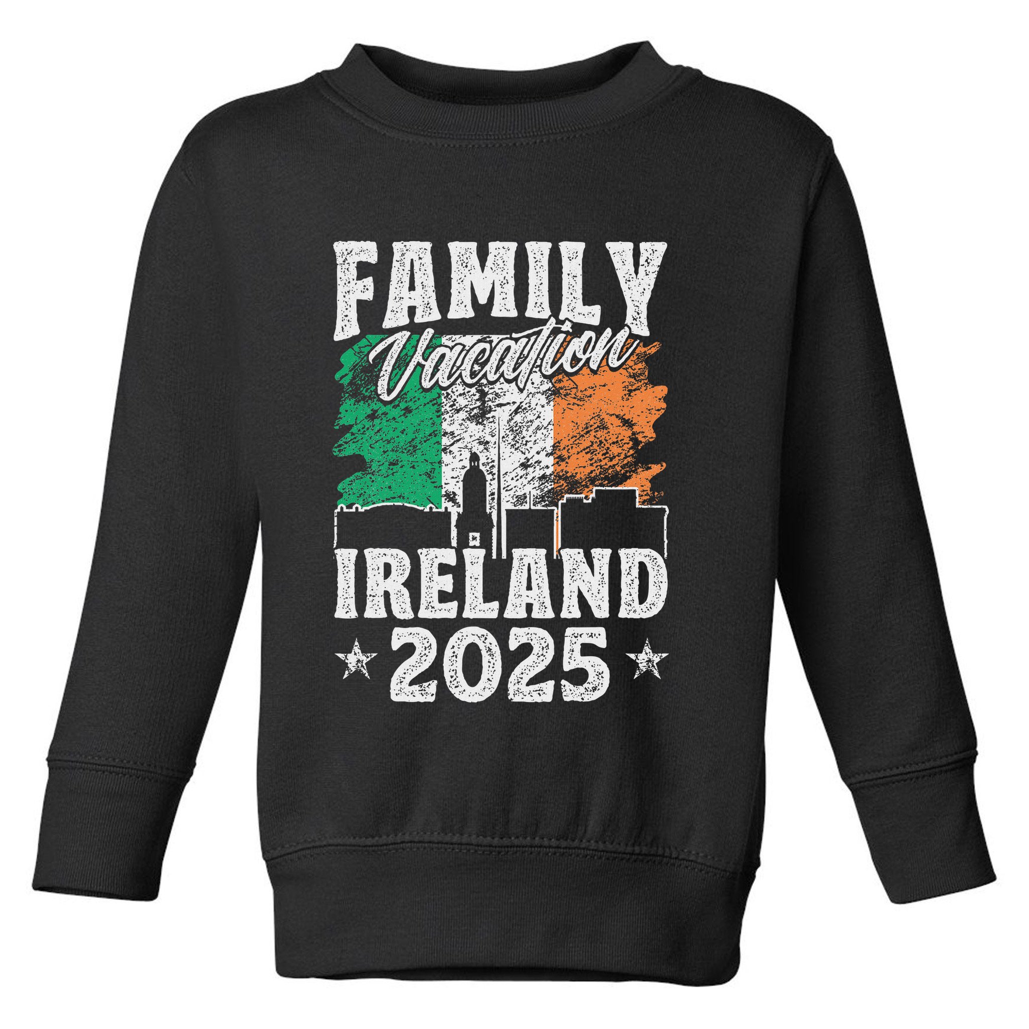 Family Vacation Ireland 2025 Beach Summer Vacation Toddler Sweatshirt