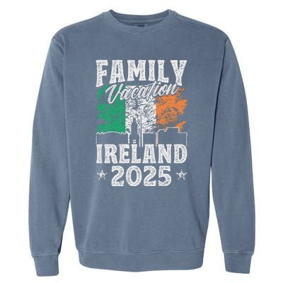 Family Vacation Ireland 2025 Beach Summer Vacation Garment-Dyed Sweatshirt