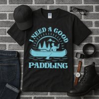 Funny Vintage I Need A Good Paddling Canoe Kayak Fan Tall T-Shirt