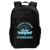 Funny Vintage I Need A Good Paddling Canoe Kayak Fan Backpack