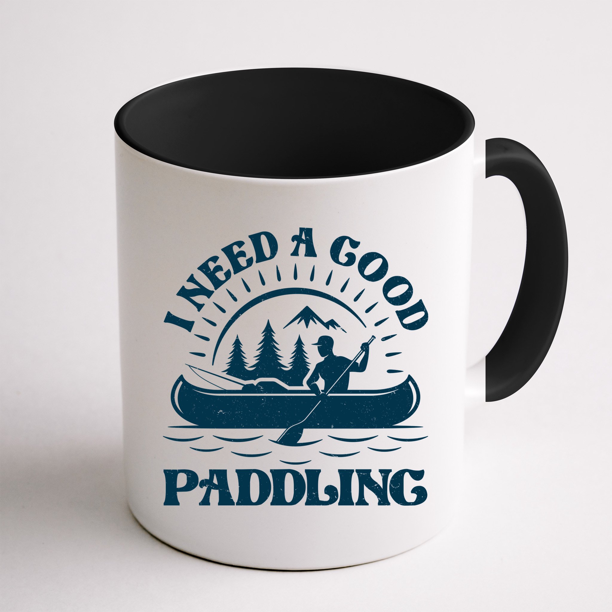 Funny Vintage I Need A Good Paddling Canoe Kayak Fan Mug