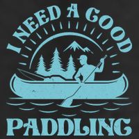 Funny Vintage I Need A Good Paddling Canoe Kayak Fan Beanie