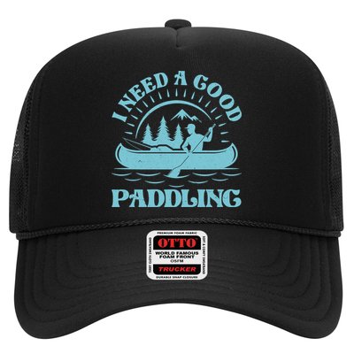 Funny Vintage I Need A Good Paddling Canoe Kayak Fan Trucker Hat