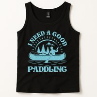 Funny Vintage I Need A Good Paddling Canoe Kayak Fan Tank Top