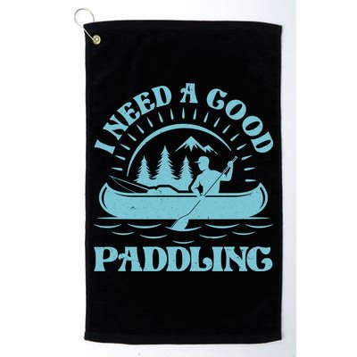 Funny Vintage I Need A Good Paddling Canoe Kayak Fan Golf Towel