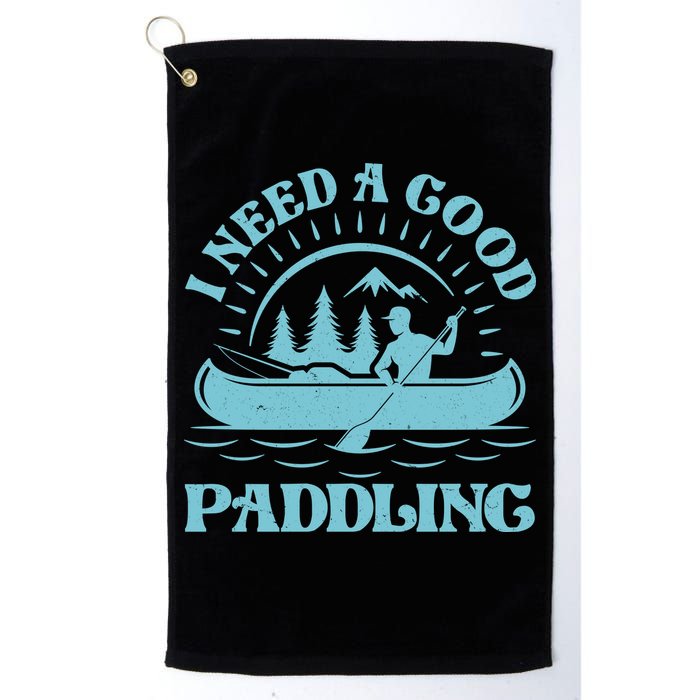 Funny Vintage I Need A Good Paddling Canoe Kayak Fan Golf Towel