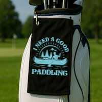 Funny Vintage I Need A Good Paddling Canoe Kayak Fan Golf Towel