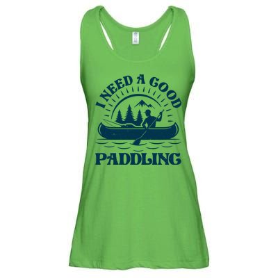 Funny Vintage I Need A Good Paddling Canoe Kayak Fan Ladies Essential Flowy Tank