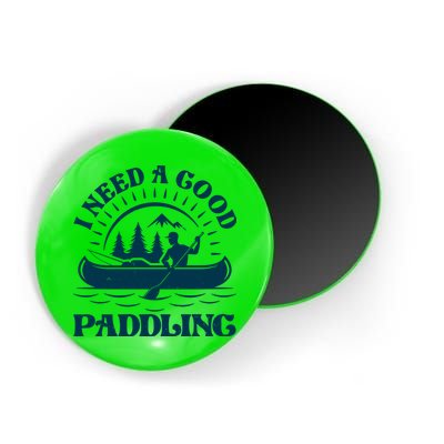 Funny Vintage I Need A Good Paddling Canoe Kayak Fan Magnet