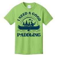 Funny Vintage I Need A Good Paddling Canoe Kayak Fan Kids T-Shirt