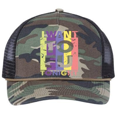 Funny Vegan I Want Tofu Tonight Trending Memes Quote Saying Gift Retro Rope Trucker Hat Cap