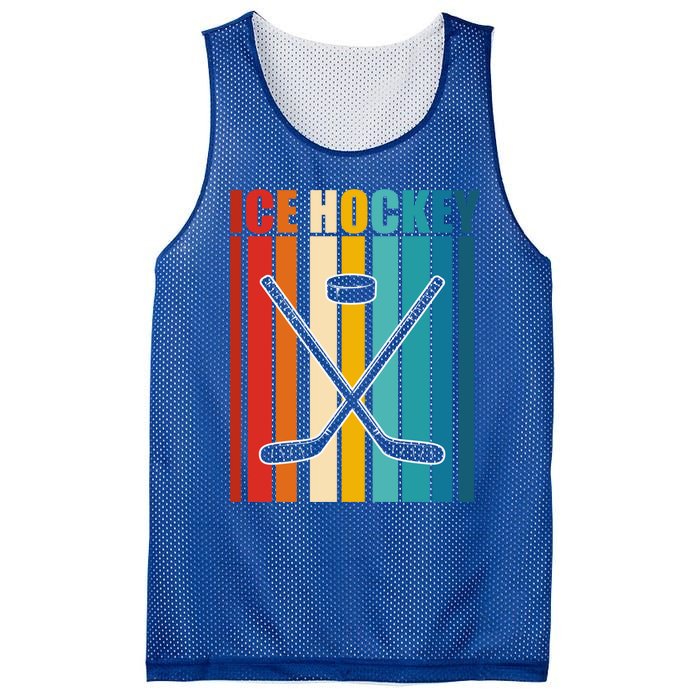 Funny Vintage Ice Hockey Gift Mesh Reversible Basketball Jersey Tank