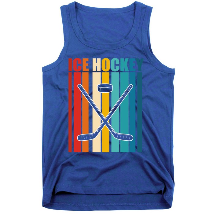 Funny Vintage Ice Hockey Gift Tank Top