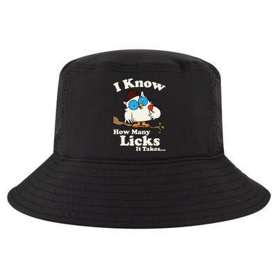 Funny Vintage I Know How Many Licks It Takes Cool Comfort Performance Bucket Hat