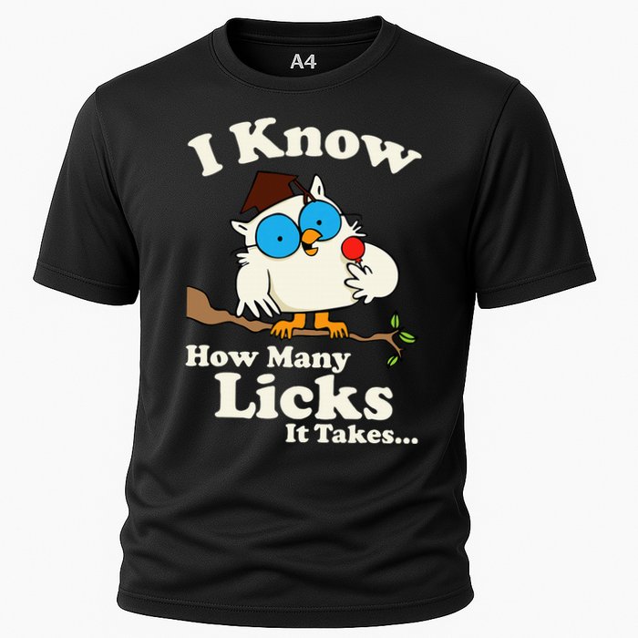 Funny Vintage I Know How Many Licks It Takes Performance Shirt
