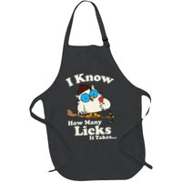 Funny Vintage I Know How Many Licks It Takes Apron