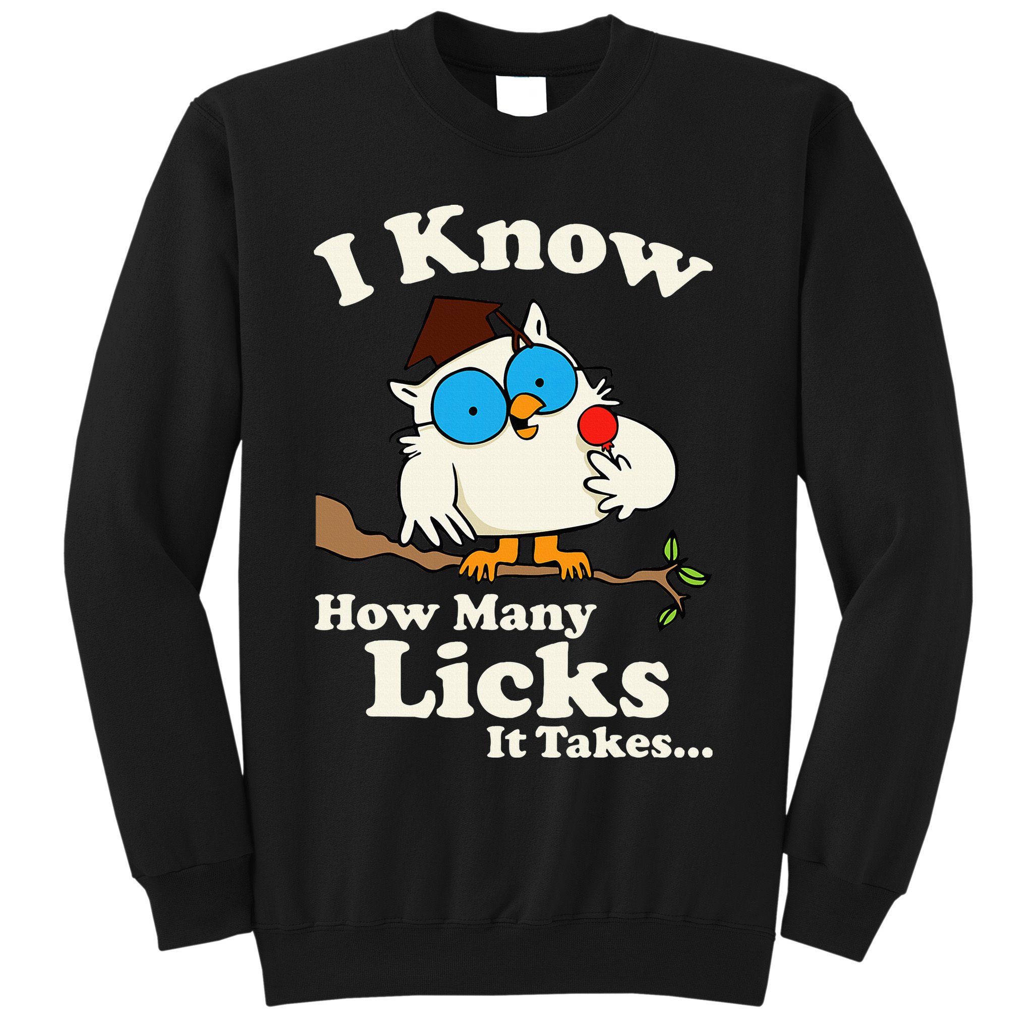 Funny Vintage I Know How Many Licks It Takes Sweatshirt