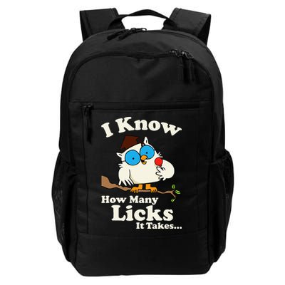 Funny Vintage I Know How Many Licks It Takes Backpack