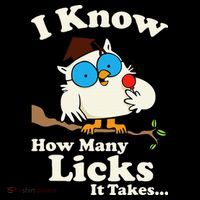 Funny Vintage I Know How Many Licks It Takes Drawstring Bag
