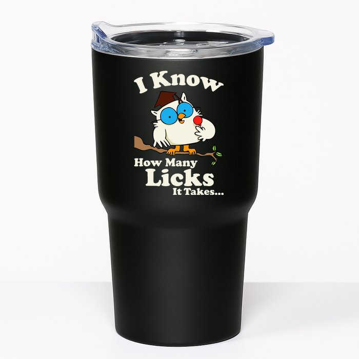 Funny Vintage I Know How Many Licks It Takes Tumbler