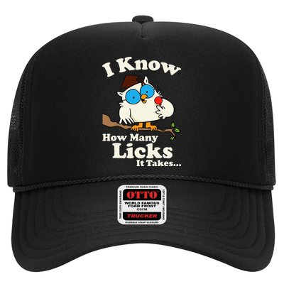 Funny Vintage I Know How Many Licks It Takes Trucker Hat