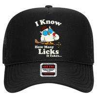 Funny Vintage I Know How Many Licks It Takes Trucker Hat