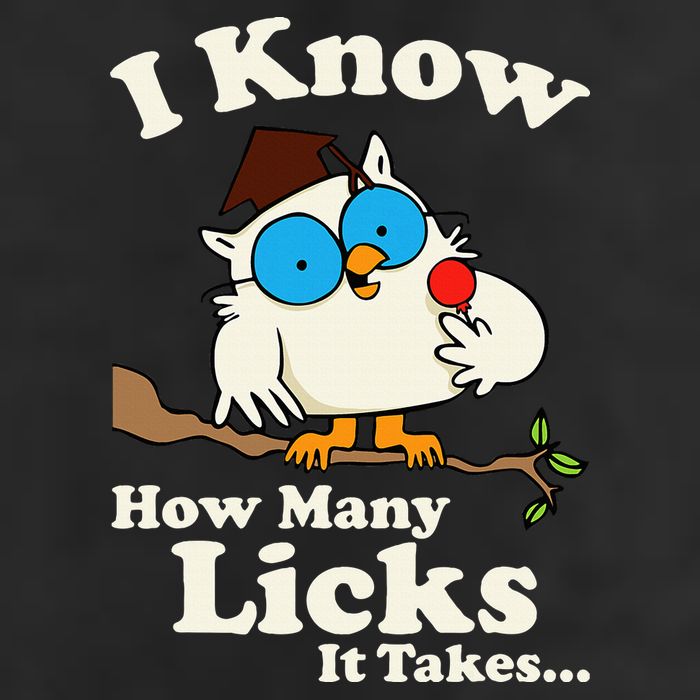 Funny Vintage I Know How Many Licks It Takes Trucker Hat