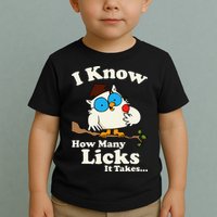 Funny Vintage I Know How Many Licks It Takes Toddler T-Shirt