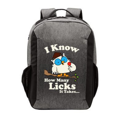 Funny Vintage I Know How Many Licks It Takes Vector Backpack