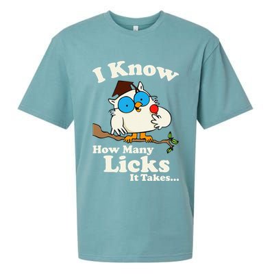 Funny Vintage I Know How Many Licks It Takes Sueded Cloud Jersey T-Shirt