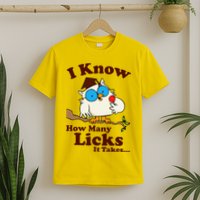Funny Vintage I Know How Many Licks It Takes T-Shirt