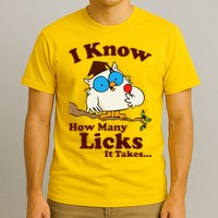 Funny Vintage I Know How Many Licks It Takes T-Shirt
