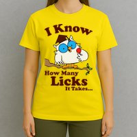 Funny Vintage I Know How Many Licks It Takes T-Shirt