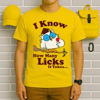 Funny Vintage I Know How Many Licks It Takes T-Shirt