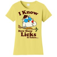 Funny Vintage I Know How Many Licks It Takes Women's T-Shirt