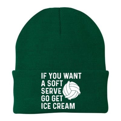 Funny Volleyball If You Want A Soft Serve Volleyball Women Knit Cap Winter Beanie